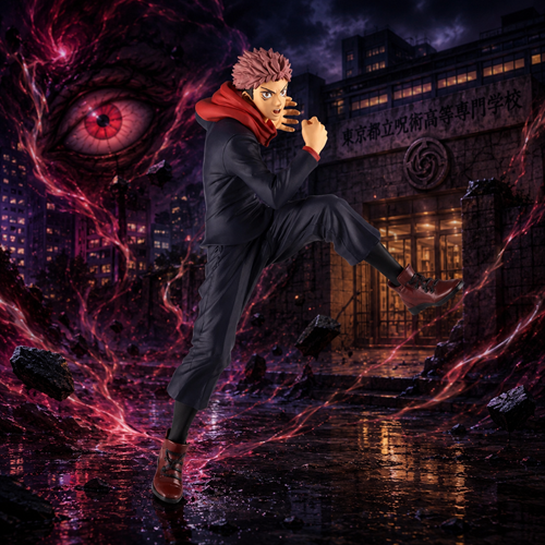 Jujutsu Kaisen Yuji Itadori King of Artist Statue
