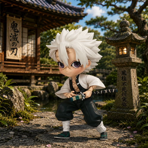 Demon Slayer: Kimetsu no Yaiba Sanemi Shinazugawa Vol. 5 Q Posket Petit Mini-Figure