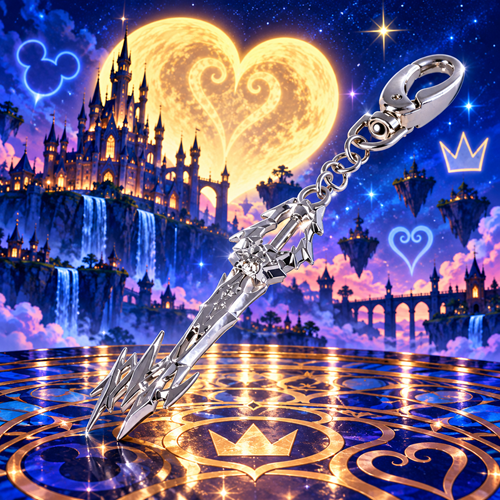 Square Enix - Kingdom Hearts X - Foreteller Gula (Leopardos Union) Keyblade Keychain