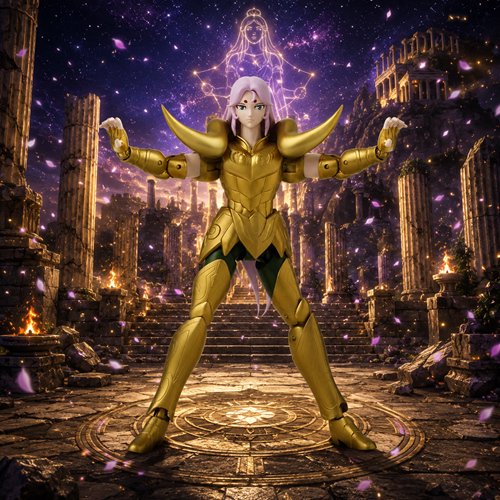Anime Heroes: Knights of the Zodiac - Aries Mu Aiolos Action Figure