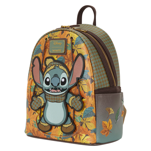 Loungefly Web Exclusive: Lilo & Stitch Autumn Leaves Mini Backpack