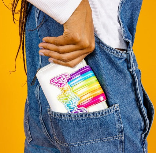 Lisa Frank Rainbow Logo Zip Around Wallet