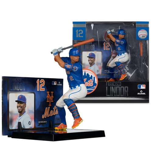 MLB SportsPicks New York Mets Francisco Lindor 7-Inch Posed Figure