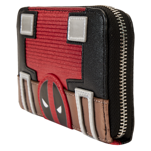 Loungefly Marvel Metallic Deadpool Cosplay Zip Around Wallet