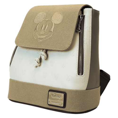Loungefly Mickey & Friends Canvas All-Over Print Drawstring Bucket Mini Backpack