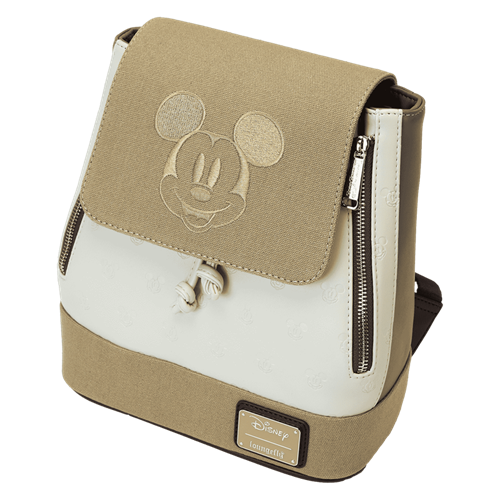 Loungefly Mickey & Friends Canvas All-Over Print Drawstring Bucket Mini Backpack