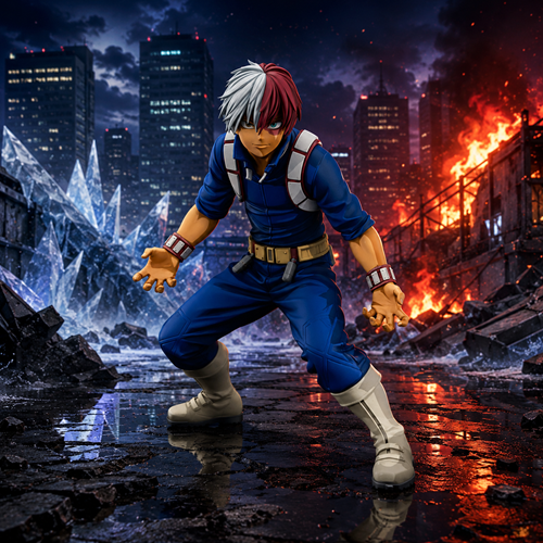 My Hero Academia Shoto Todoroki 2D Master Stars Statue