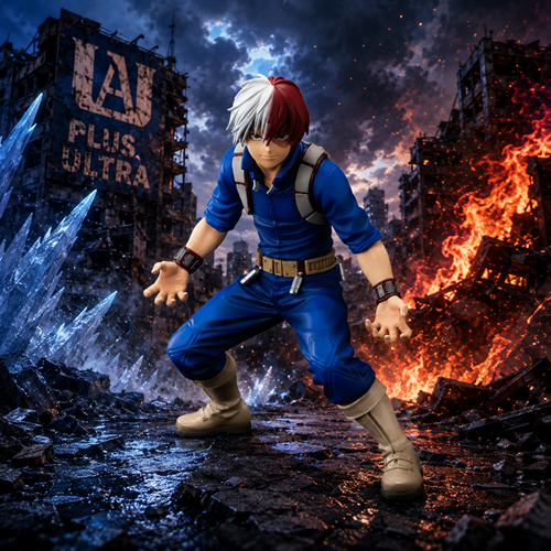 My Hero Academia World Figure Colosseum Shoto Todoroki Brush Ver. Super Master Stars Piece Statue