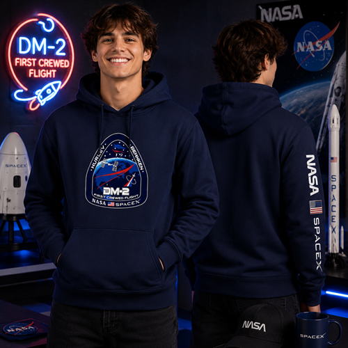 NASA DRAGON FLIGHT PATCH HOODIE