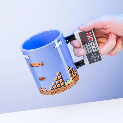 Nintendo NES Controller Shaped Ceramic Mug – Super Mario Bros. 10 oz (300ml) – by Paladone