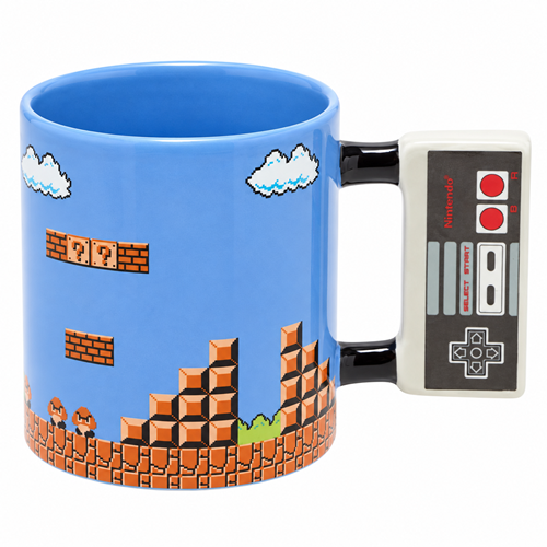 Nintendo NES Controller Shaped Ceramic Mug – Super Mario Bros. 10 oz (300ml) – by Paladone