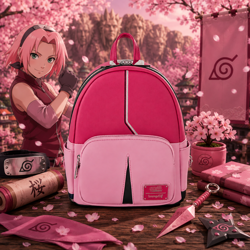 Naruto Sakura Cosplay Outfit Mini-Backpack
