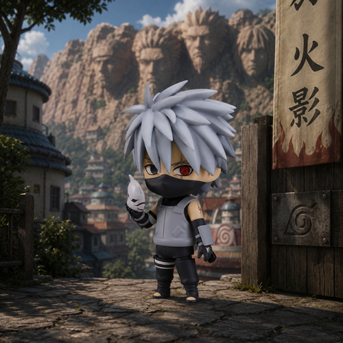 Naruto Shippuden Kakashi Hatake Anbu Black Ops Ver. Nendoroid Figure