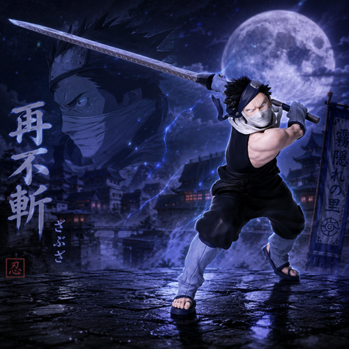 Naruto Shippuden Zabuza Momochi Vibration Stars Statue