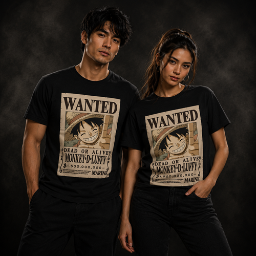 One Piece - Wanted Luffy T-Shirt