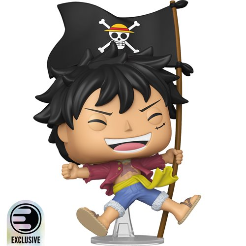 Funko POP! Animation: One Piece - Monkey D. Luffy with Flag (Entertainment Earth Exclusive)