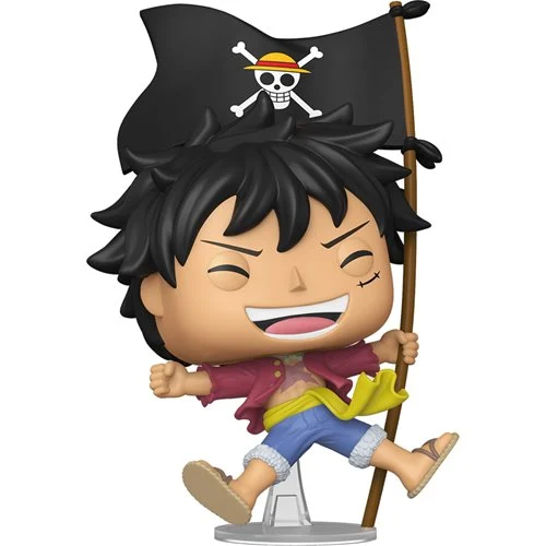 Funko POP! Animation: One Piece - Monkey D. Luffy with Flag (Entertainment Earth Exclusive)