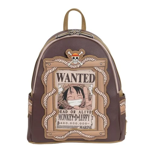 One Piece Wanted Dead or Alive Monkey D. Luffy Mini-Backpack - Entertainment Earth Exclusive