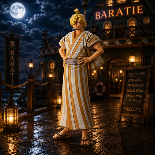 One Piece Sanji The Grandline Men Wano Country Vol. 5 DXF Statue