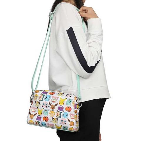 Pokémon Faces Metal Badge Handbag