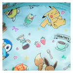 Pokemon Pastel Gingham Cafe Triple Pocket Mini Backpack