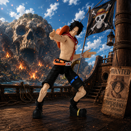 Anime Heroes One Piece: Portgas D. Ace Action Figure