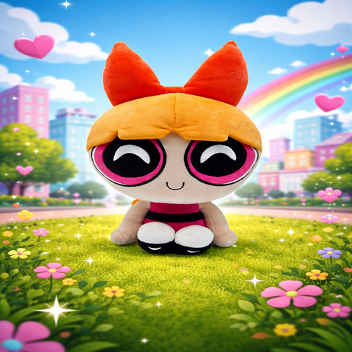 Powerpuff Girls Blossom 9-Inch Plush