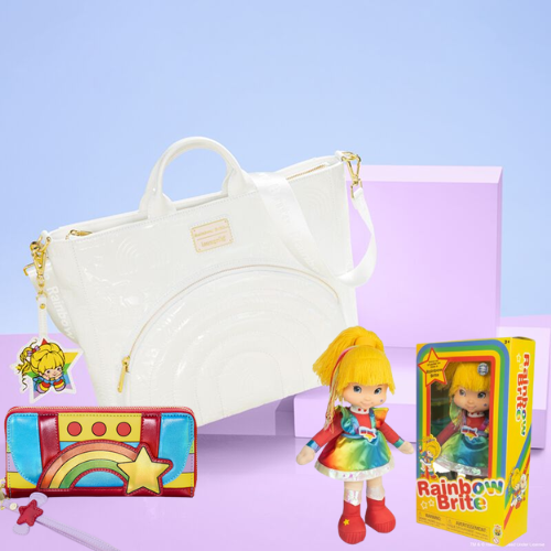 Rainbow Brite™ Iridescent Convertible Backpack, Wallet & SDCC 2025 Exclusive Plush Doll Bundle