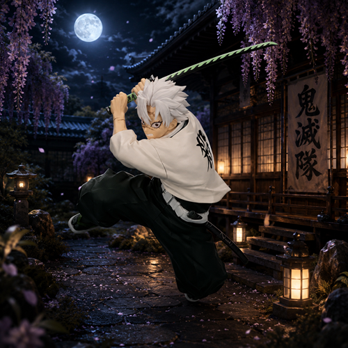 Demon Slayer: Kimetsu no Yaiba Sanemi Shinazugawa Vibration Stars Statue
