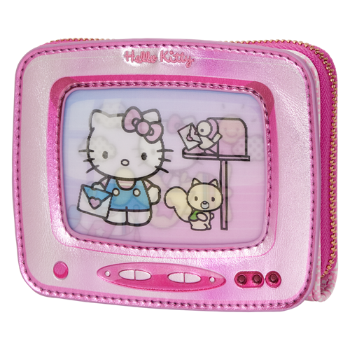 Loungefly Web Exclusive: Sanrio Hello Kitty Vintage TV Lenticular Zip Around Wallet