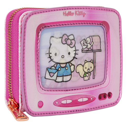 Loungefly Web Exclusive: Sanrio Hello Kitty Vintage TV Lenticular Zip Around Wallet