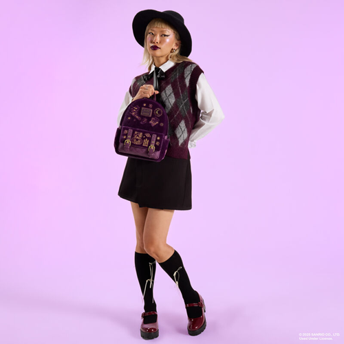 Loungefly Web Exclusive: Sanrio Hello Kitty & Friends Exclusive Halloween Costume Velvet Mini Backpack