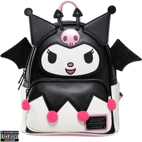 Sanrio Kuromi Devilish Winged Mini Backpack - Entertainment Earth Exclusive