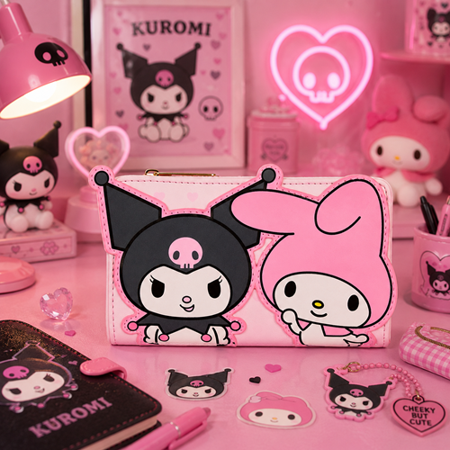 Loungefly Sanrio My Melody & Kuromi Flap Wallet