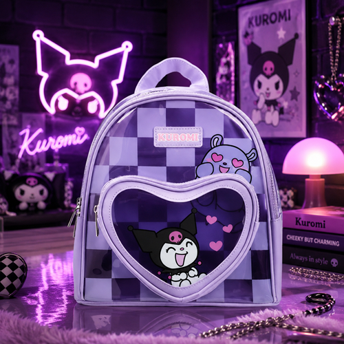 Sanrio Kuromi Checkerboard Mini-Backpack
