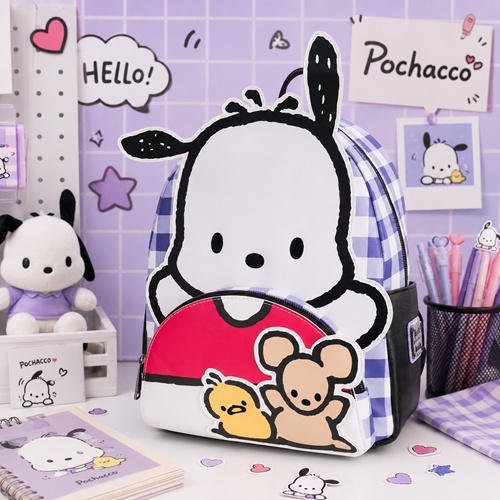 Sanrio Pochacco Cosplay Plaid Mini-Backpack- EE Exclusive