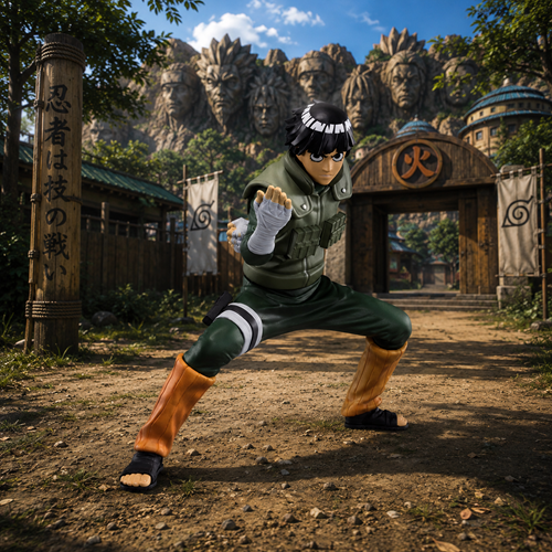 Naruto: Shippuden Rock Lee Vibration Stars Statue