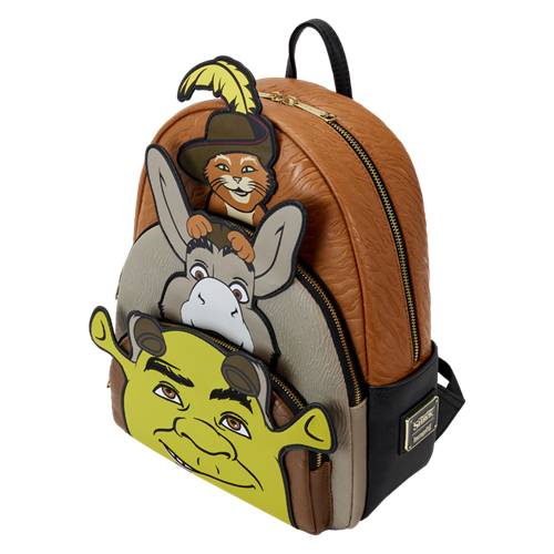 Shrek, Donkey, & Puss in Boots Trio Exclusive Triple Pocket Mini Backpack