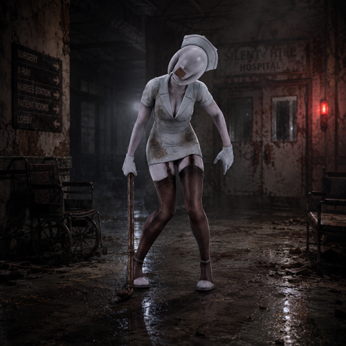 Silent Hill 2 Bubble Head Nurse Oshi Works 1:7 Scale Statue