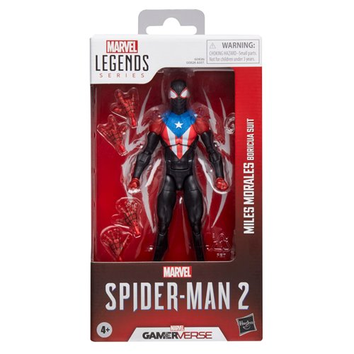 Spider-Man Marvel Legends Series GameVerse Miles Morales Boricua Suit 6-Inch Action Figure