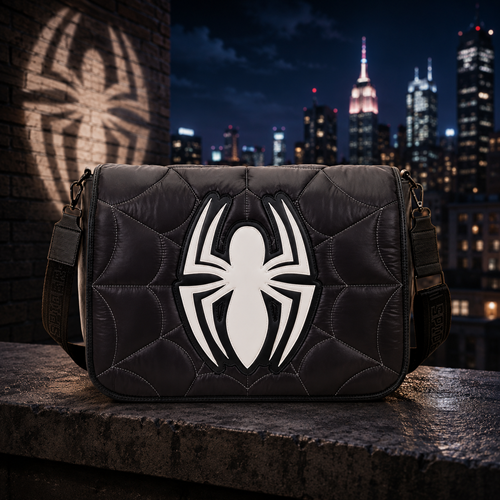 Loungefly Spider-Man Black Out Crossbody Messenger Bag