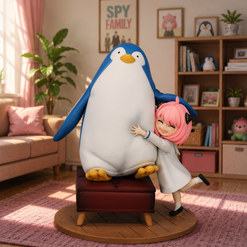 Spy x Family Anya Forger with Penguin Exceed Creative Statue