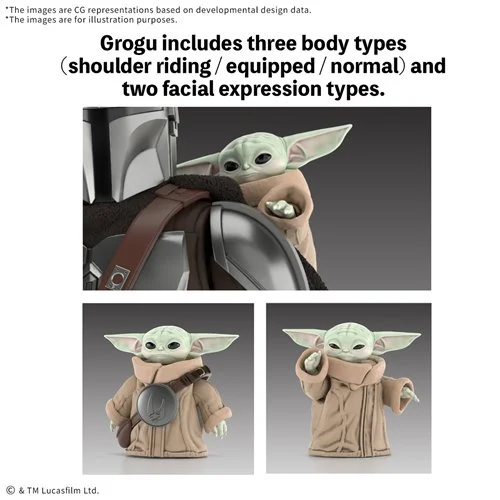 Bandai Star Wars: The Mandalorian and Grogu Model Kit