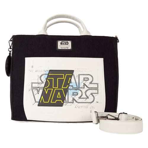 Star Wars: The Power of The Force Logo Blueprint Convertible Tote Bag
