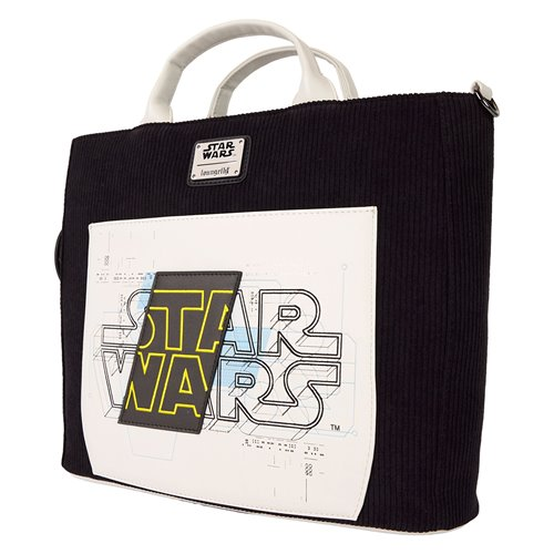 Star Wars: The Power of The Force Logo Blueprint Convertible Tote Bag