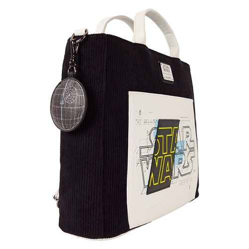 Star Wars: The Power of The Force Logo Blueprint Convertible Tote Bag