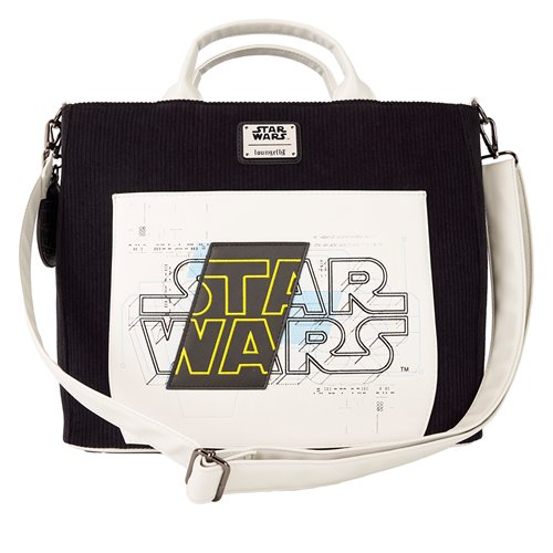 Star Wars: The Power of The Force Logo Blueprint Convertible Tote Bag