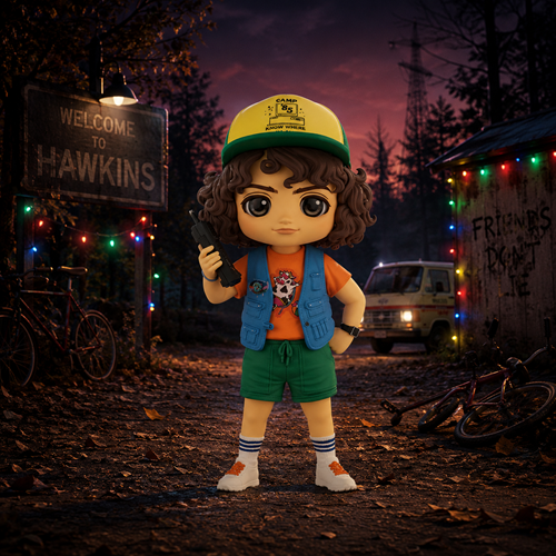 Stranger Things Dustin Q Posket Statue