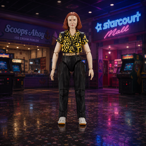 Stranger Things Hawkins Collection Eleven with Yellow Costume 6" Action Figure