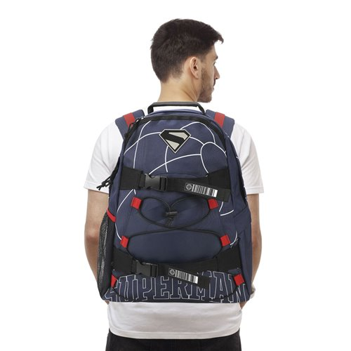 Superman Lightning Pattern Backpack